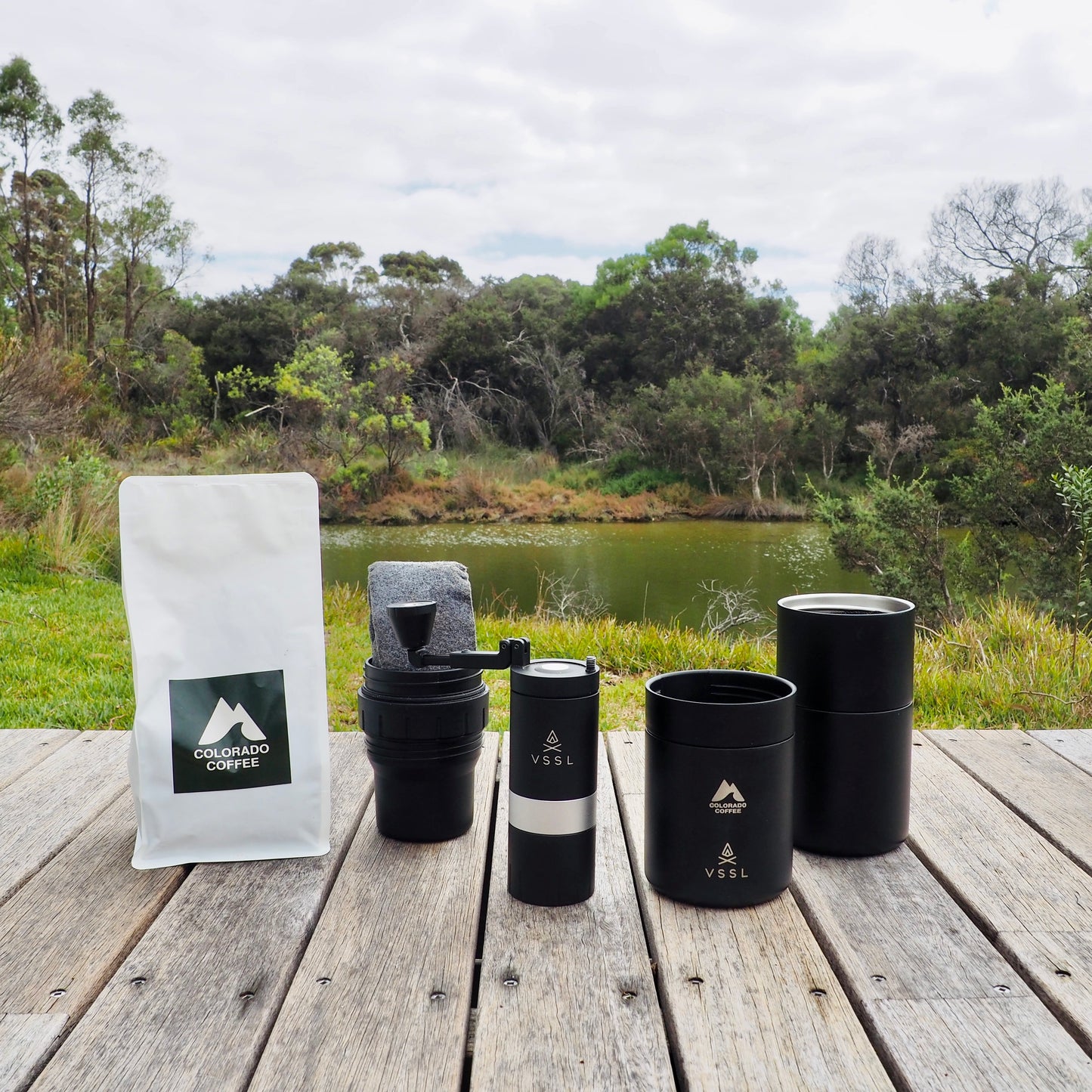 VSSL Nest Pour Over Kit + Java G25 Grinder Bundle